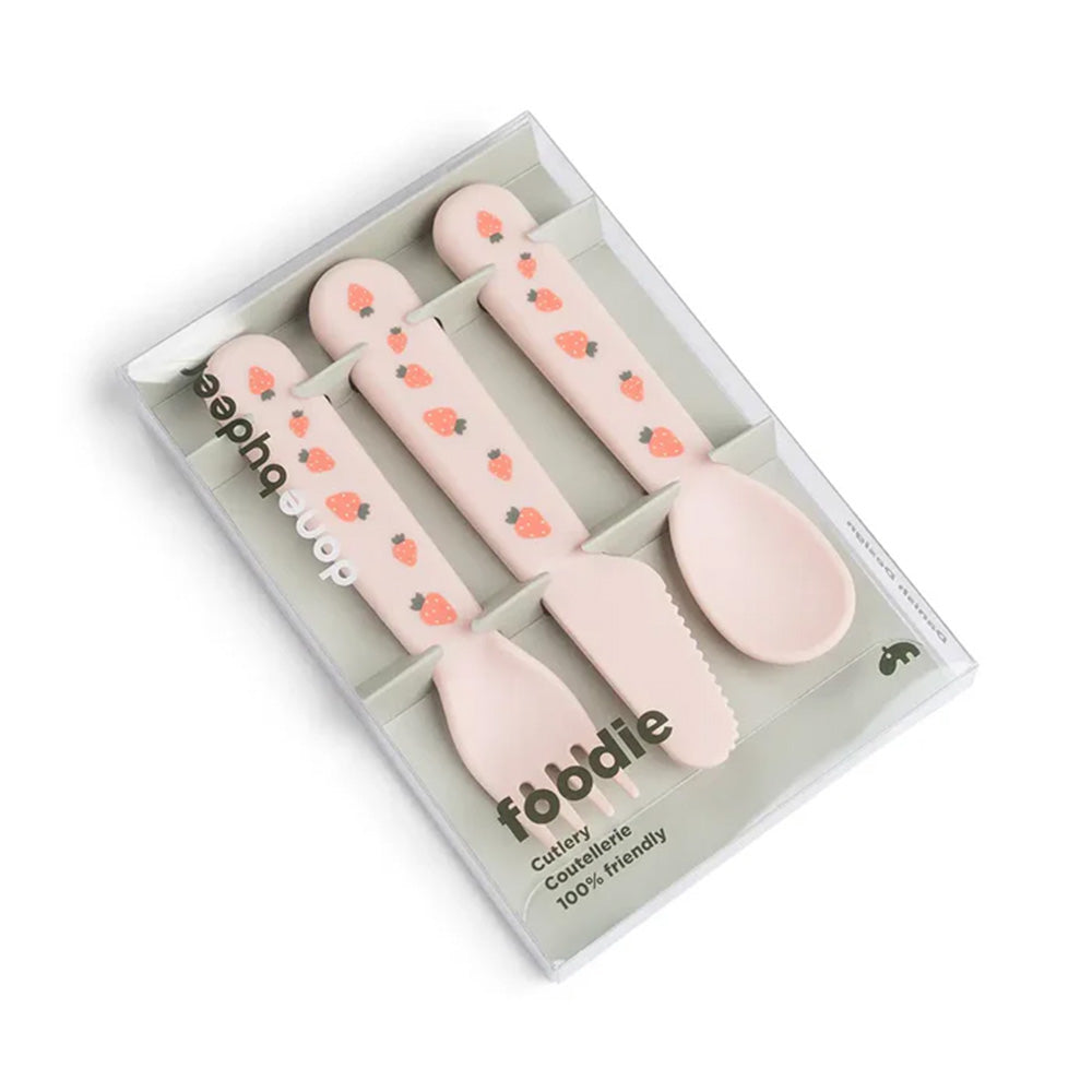 Set Foodie de Cubiertos Tiny Farm - Rosa