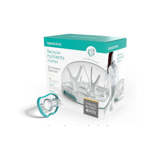 Esterilizador de Vapor para Microondas - Turquesa | Nanobebé