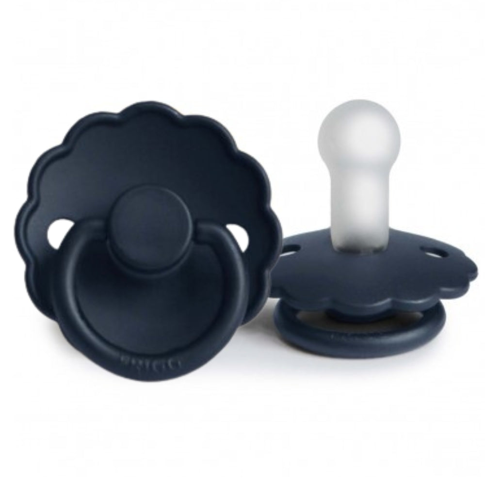 Chupete de Silicona - Daisy - Dark Navy | FRIGG