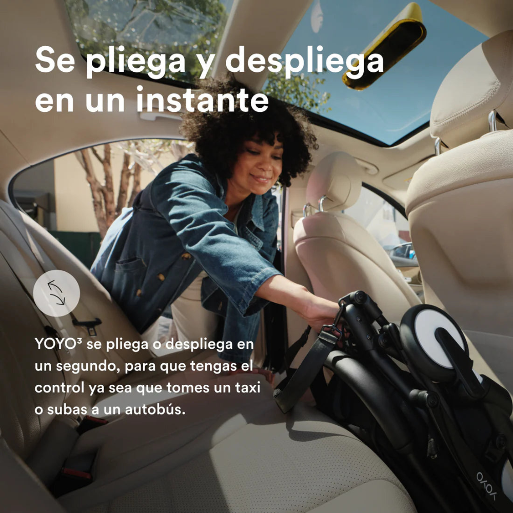 Coche Completo Stokke® YOYO³ – Chasis Negro + Asiento 6+ Oliva | YOYO by Stokke