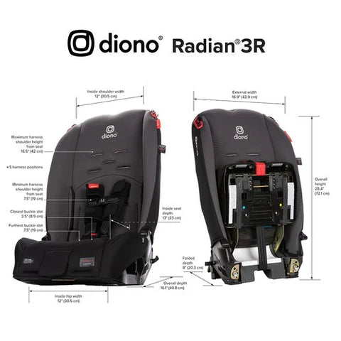 Silla de Auto Convertible Diono Radian® 3R - Gris | Diono