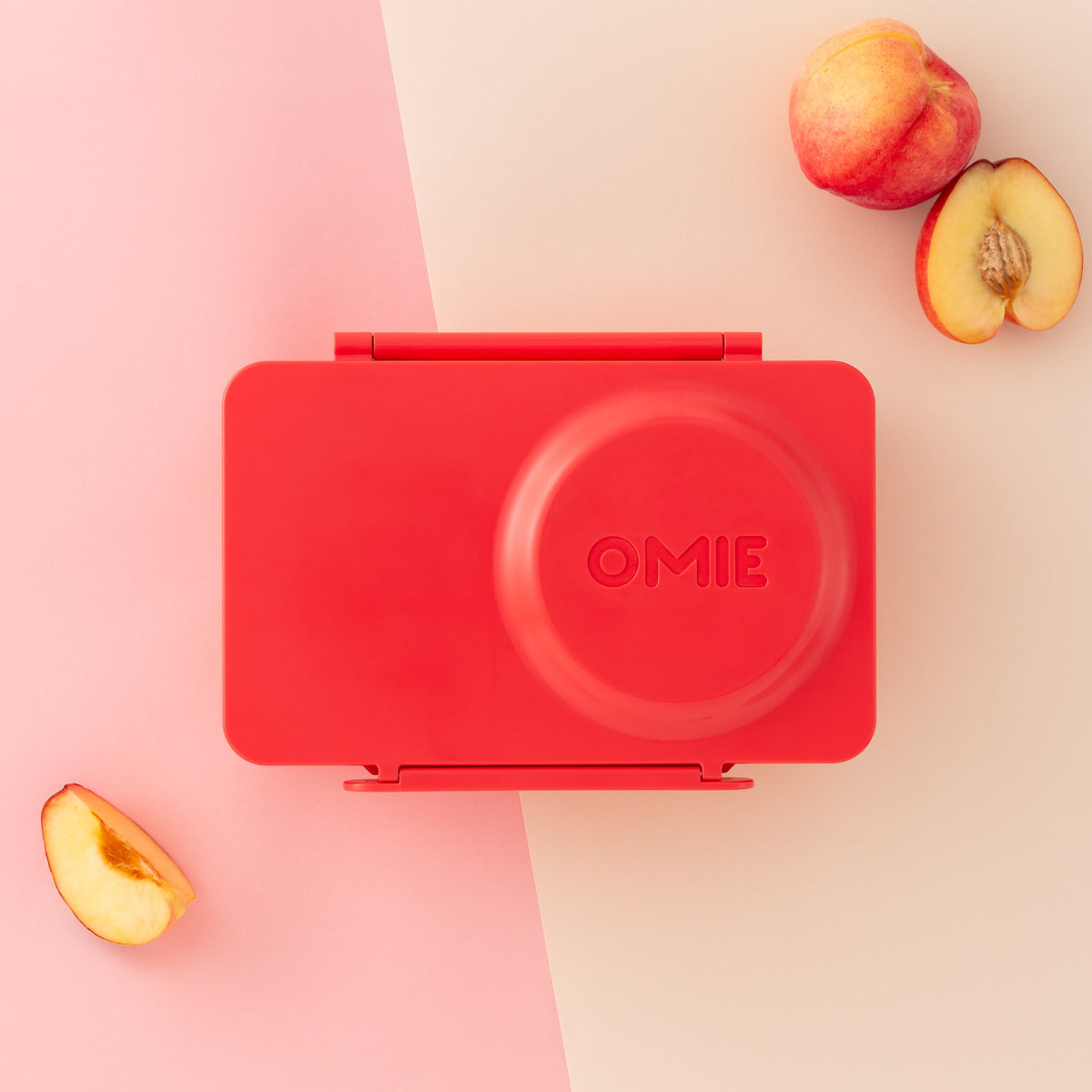 OmieBox UP® – Lonchera Térmica Infantil con Termo Integrado - Cherry Pink | Omie