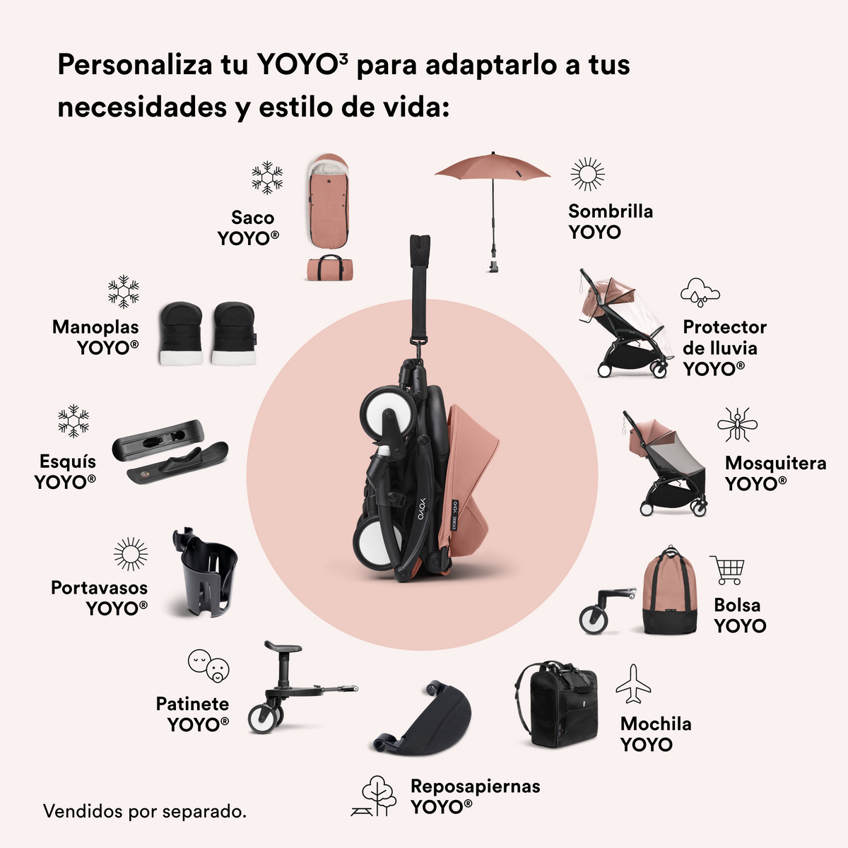 Sombrilla YOYO - Ginger | YOYO by Stokke