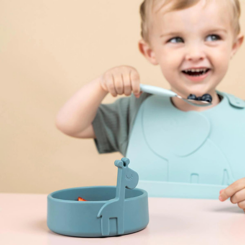 Set Primeras Comidas Peekaboo Deer Friends - Azul | Done by deer