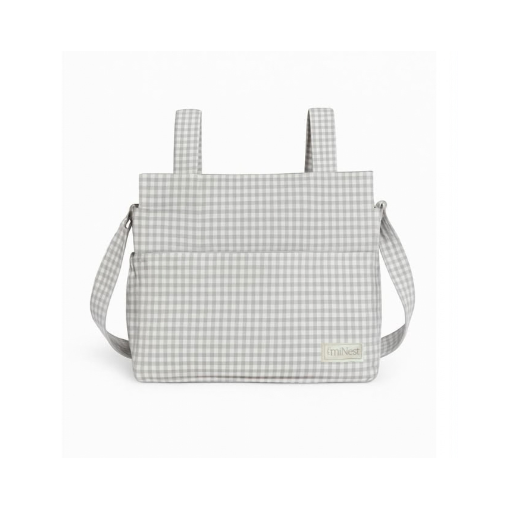 Bolso Clásico - Mini Vichy Gris | miNest