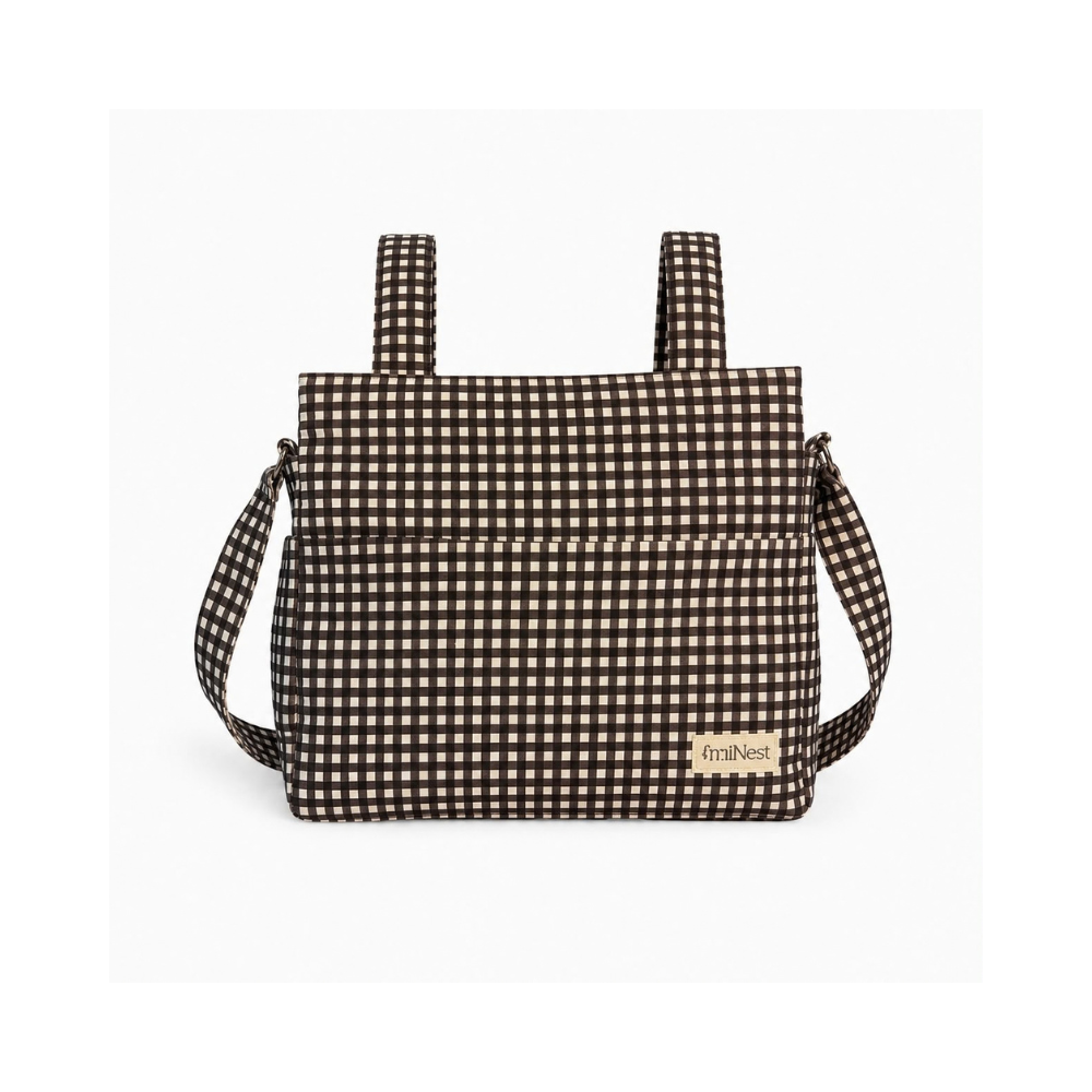 Bolso Clásico - Mini Vichy Negro| miNest