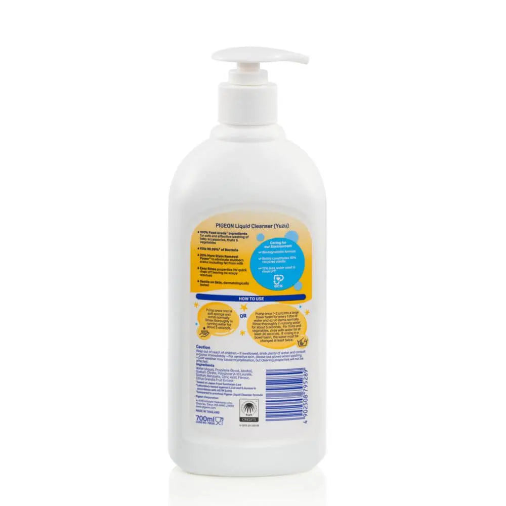 Limpiador de Mamaderas YUZU con Dosificador - 700ml | Pigeon