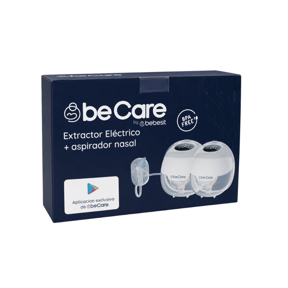 Extractor de Leche Materna Eléctrico Portátil con Aspirador Nasal beCare | Bebesit