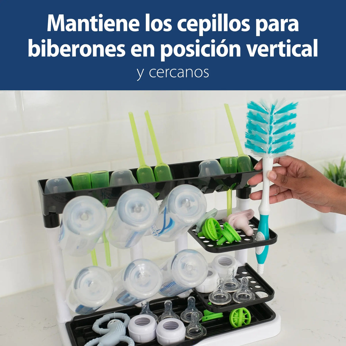 Rack Secado Universal - Negro | Dr. Brown's
