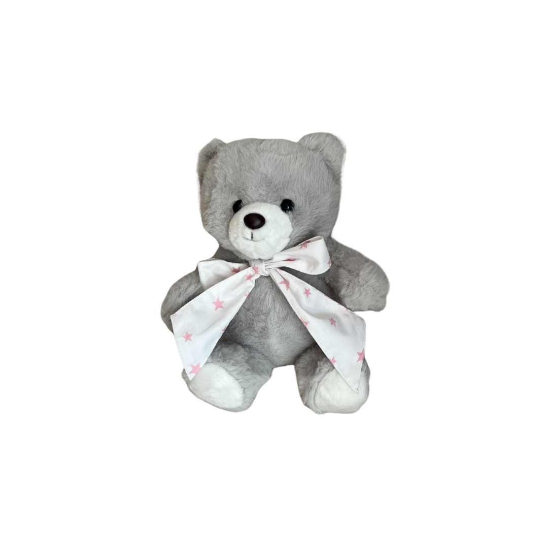 Peluche Oso - Gris - Cinta Niña | Algodones