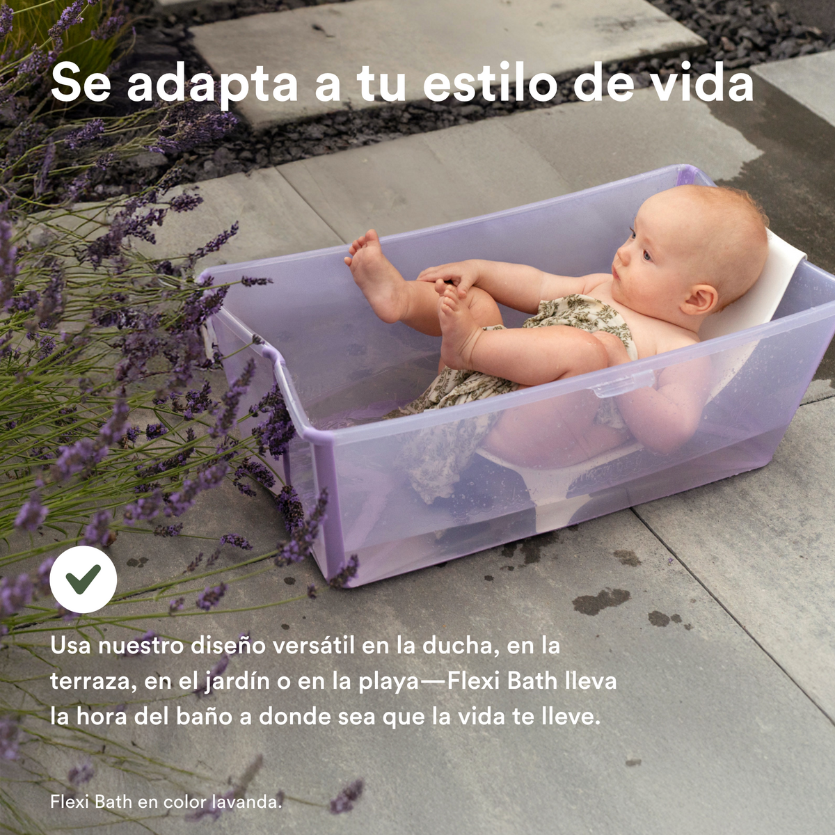 Pack Tina Plegable Flexi Bath® con Soporte para Recién Nacido - Blanco | Stokke