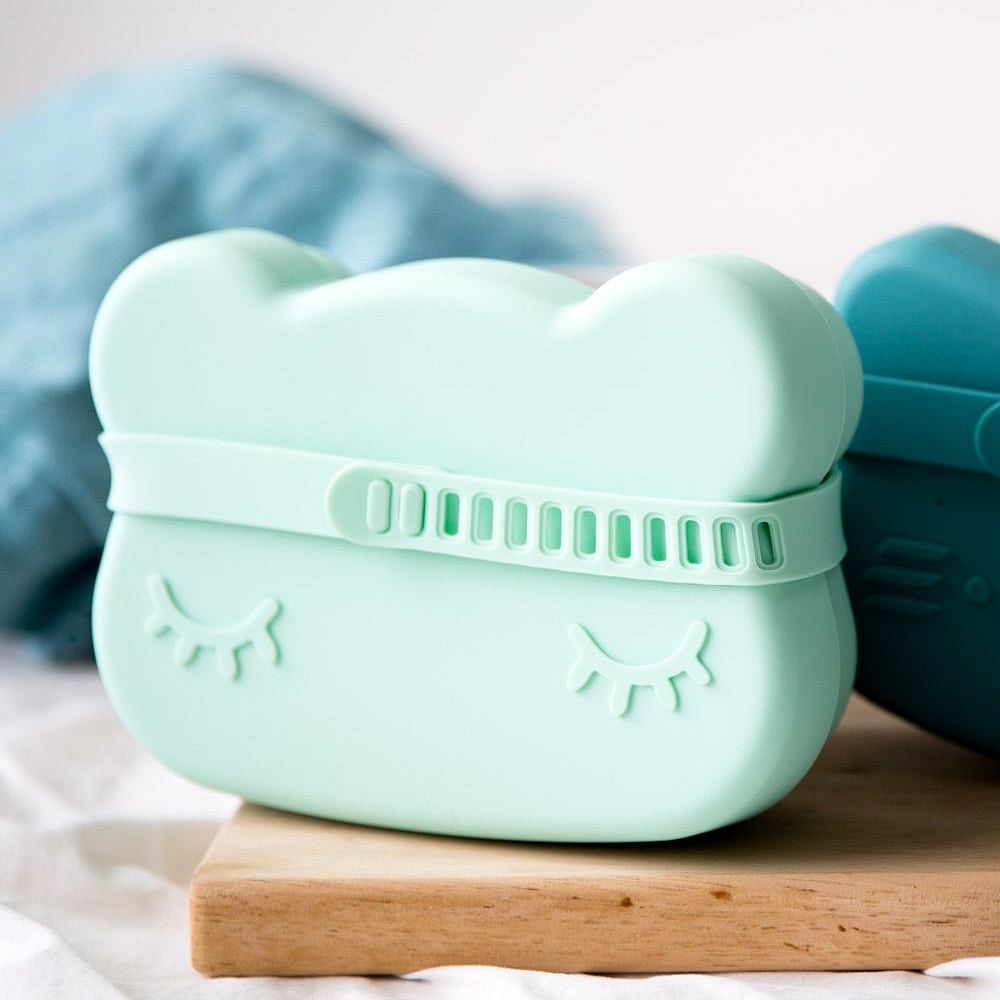 Caja para Snack Oso - Verde Menta | We Might Be Tiny
