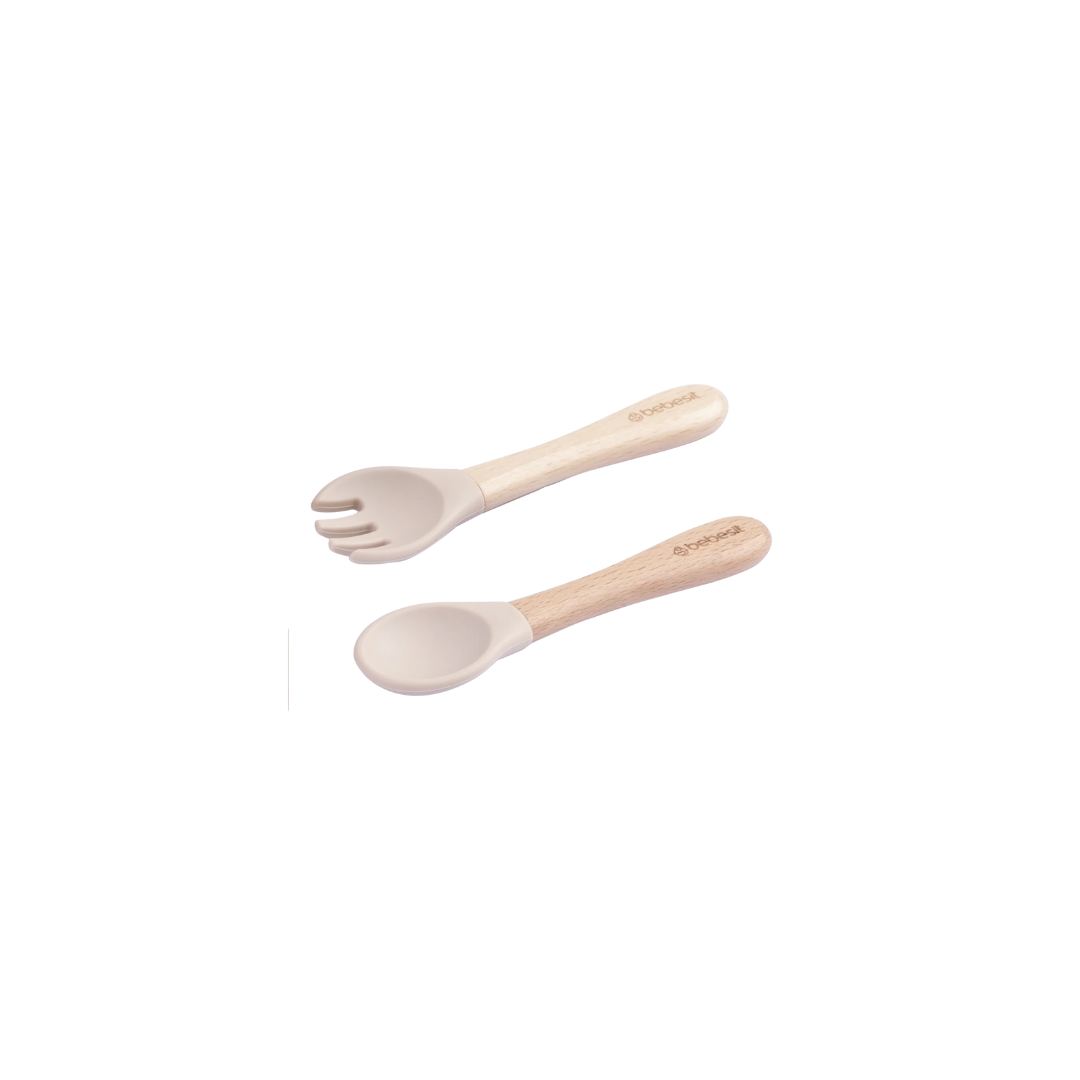 Set Alimentacion Elefante Silicona - Beige | Bebesit
