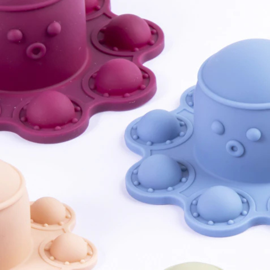 Juguete Torre Pulpo Montessori Silicona | Bebesit