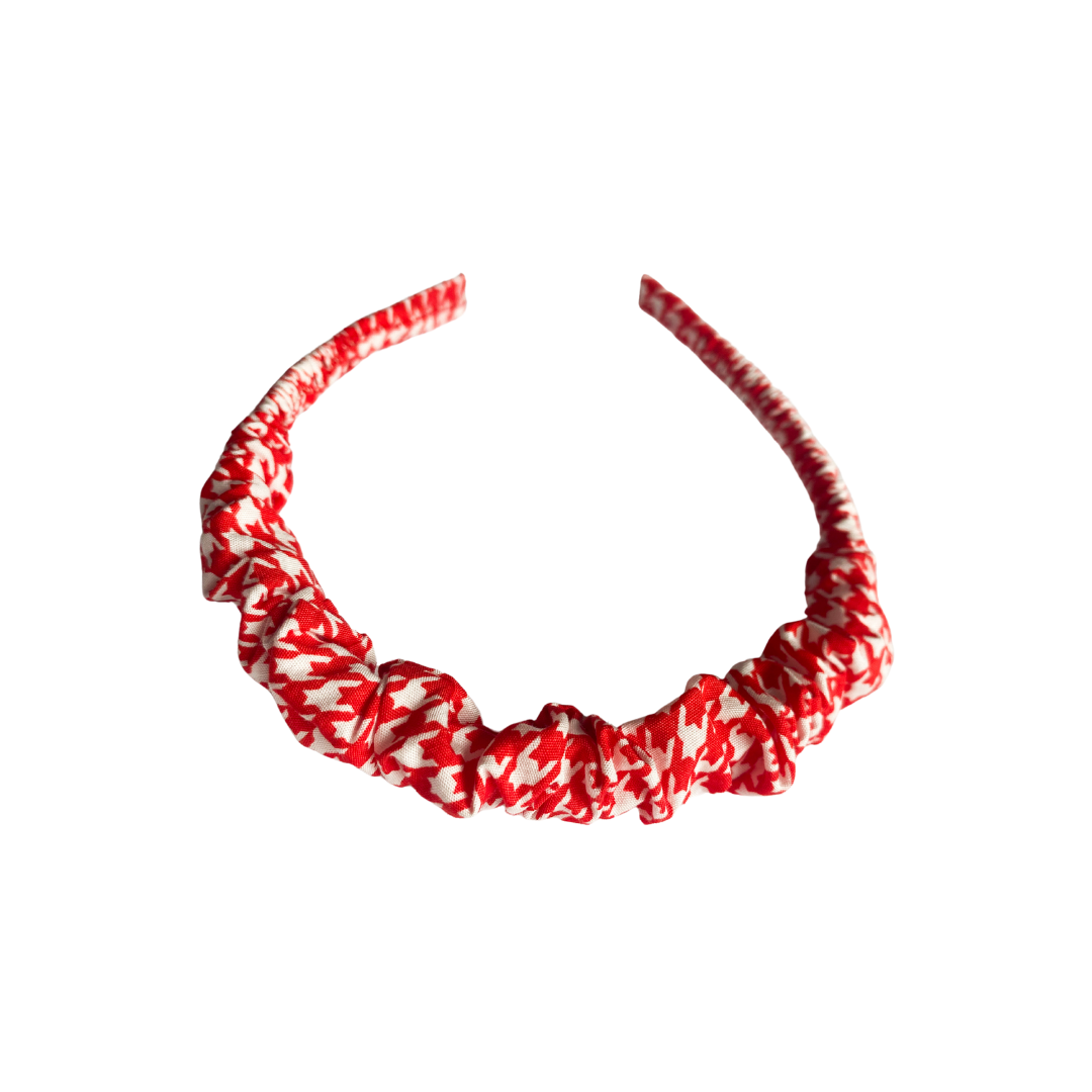 Cintillo Repollito - Rojo Pata de Gallo | Caperucita