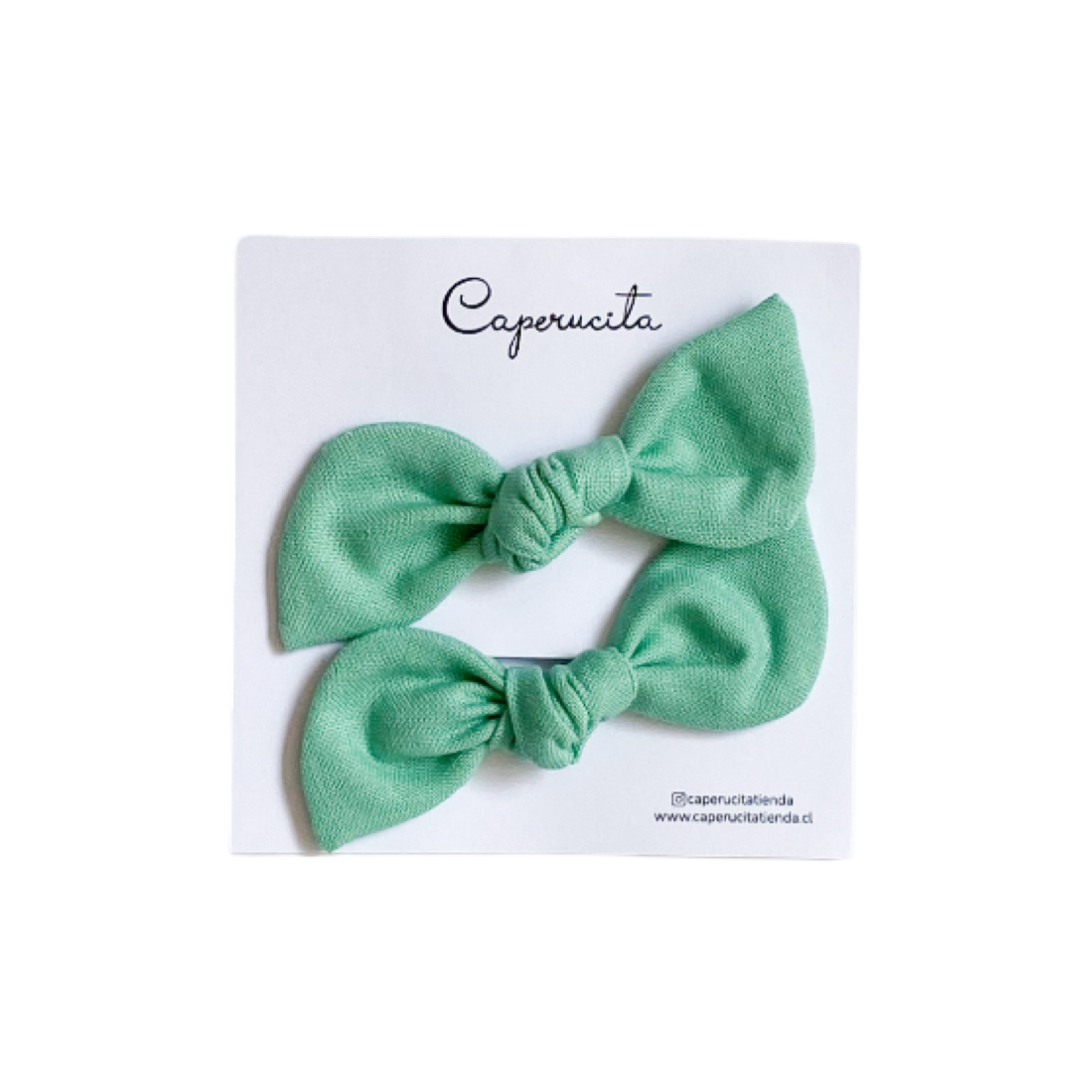 Set 2 Colet Orejitas de Oso - Tamaño S - Turquesa | Caperucita