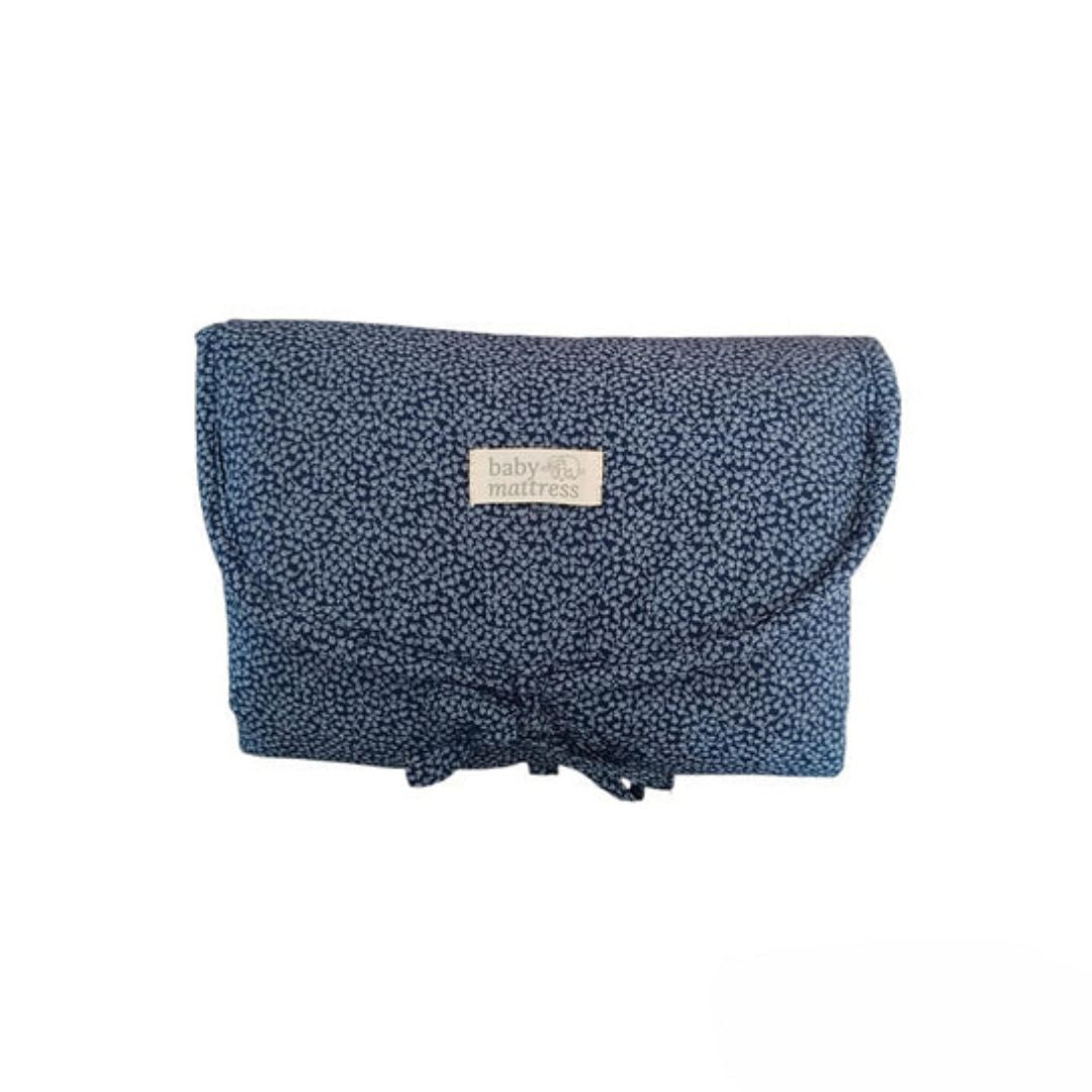 Mudador Portátil - Flores Azules | Baby Mattress
