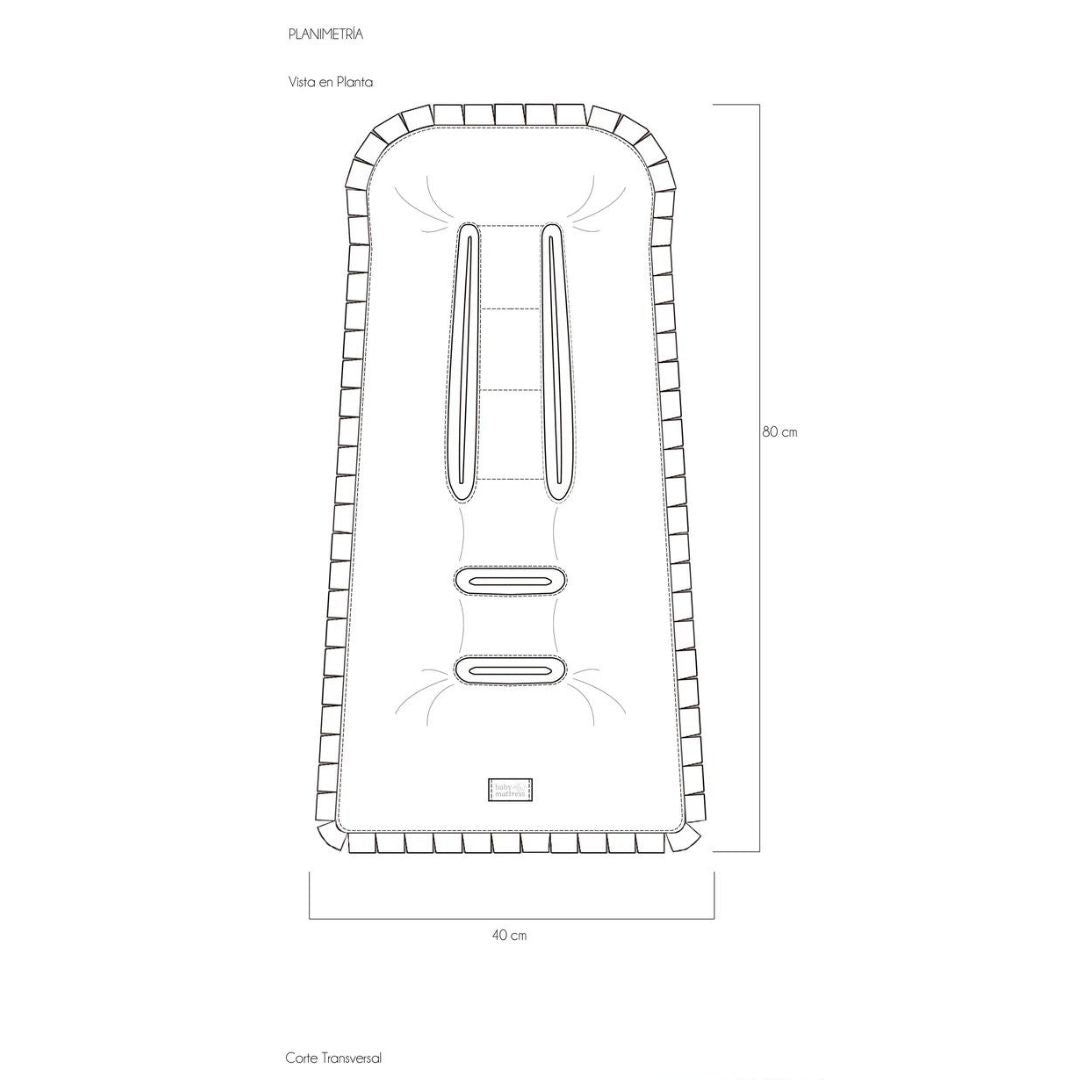 Protector Acolchado para Coche - Vainilla | Baby Mattress