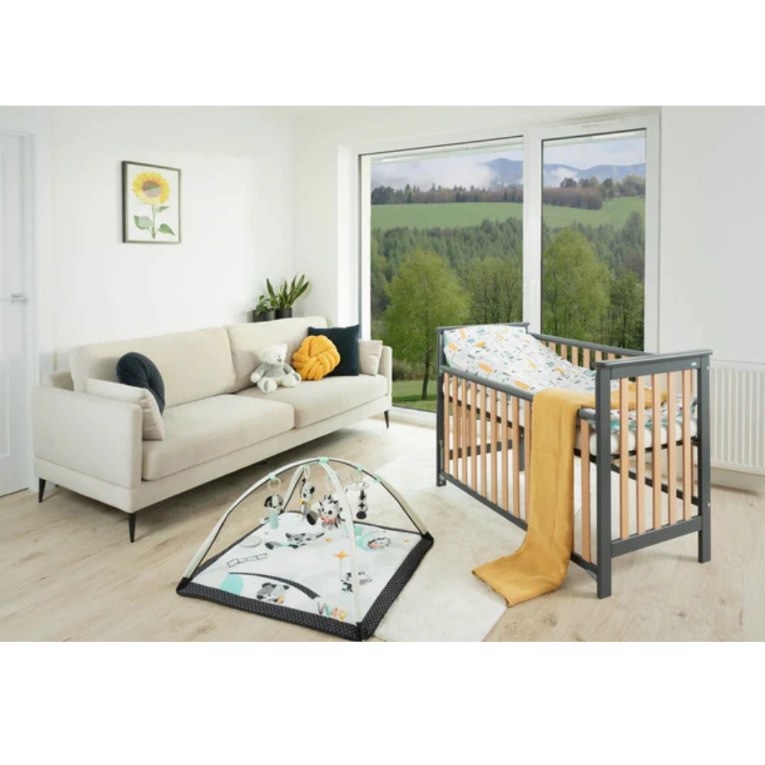 Cuna Colecho Leo - Madera/Gris (120 x 60) | Drewex
