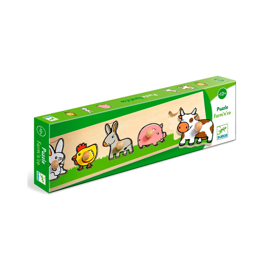 Puzzle Madera Encajes - Farm'n'Co | Djeco