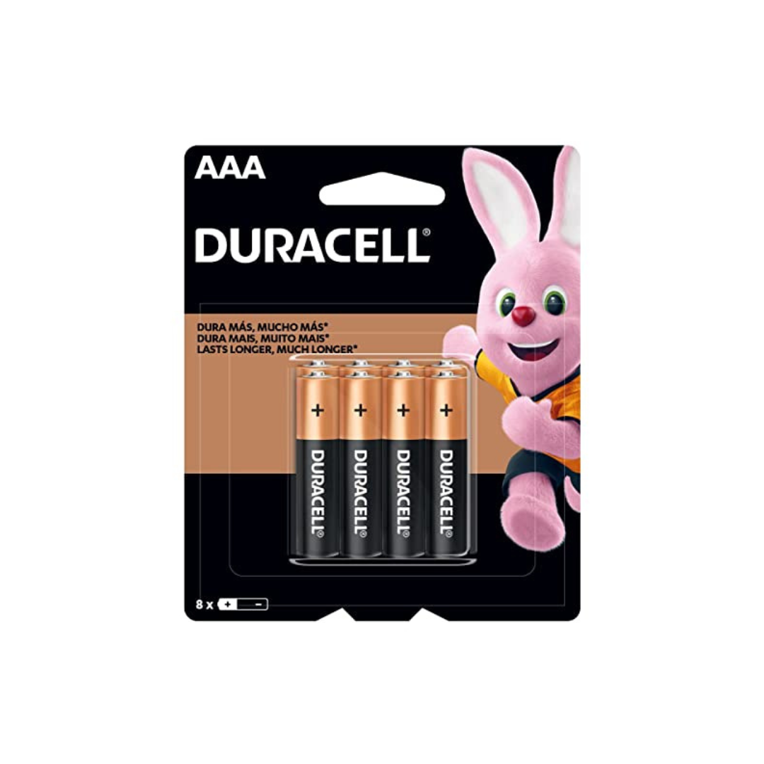 Pilas AAA - Pack de 8 unidades | Duracell