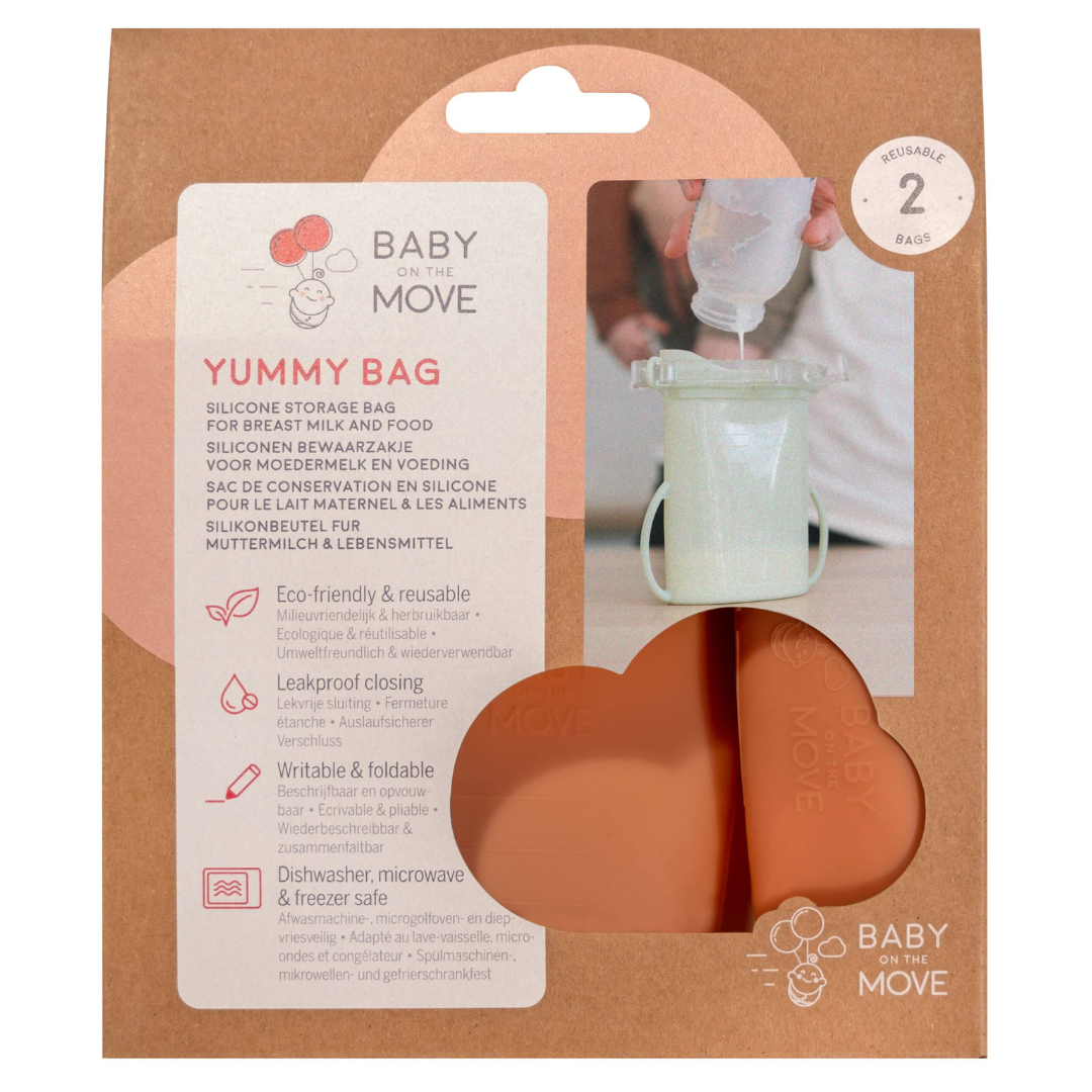 Pack 2 Bolsas de Silicona Multifuncionales - Yummy Bloom | Baby on the Move