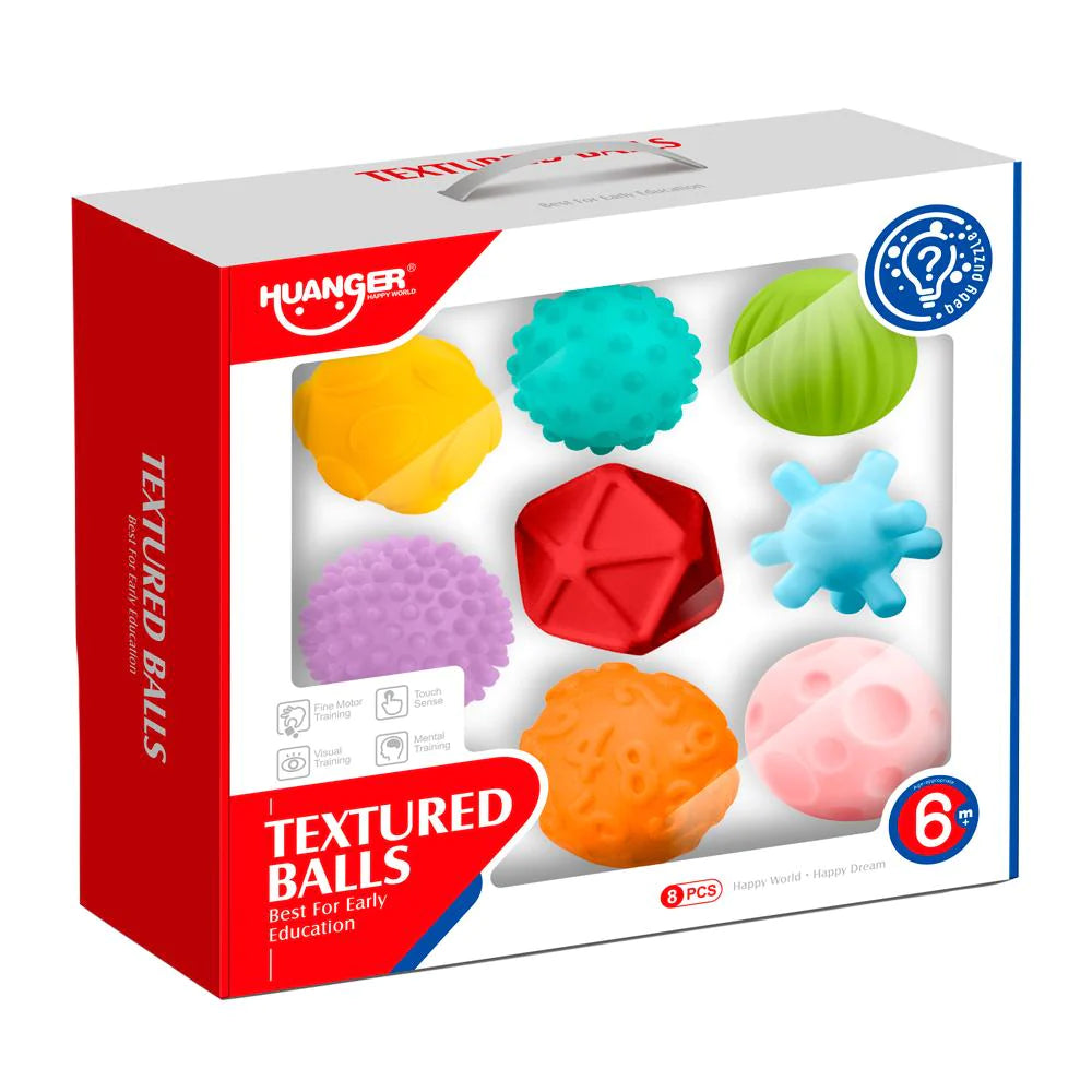 Pelotas con Texturas Divertidas 8 Piezas | Huanger