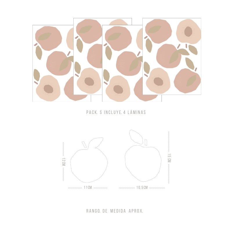 Stickers Decorativos Para Muros - Durazno | Murami