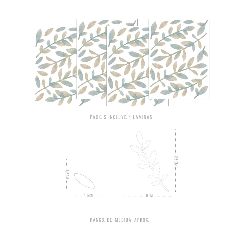 Stickers Decorativos Para Muros - Eucalipto | Murami