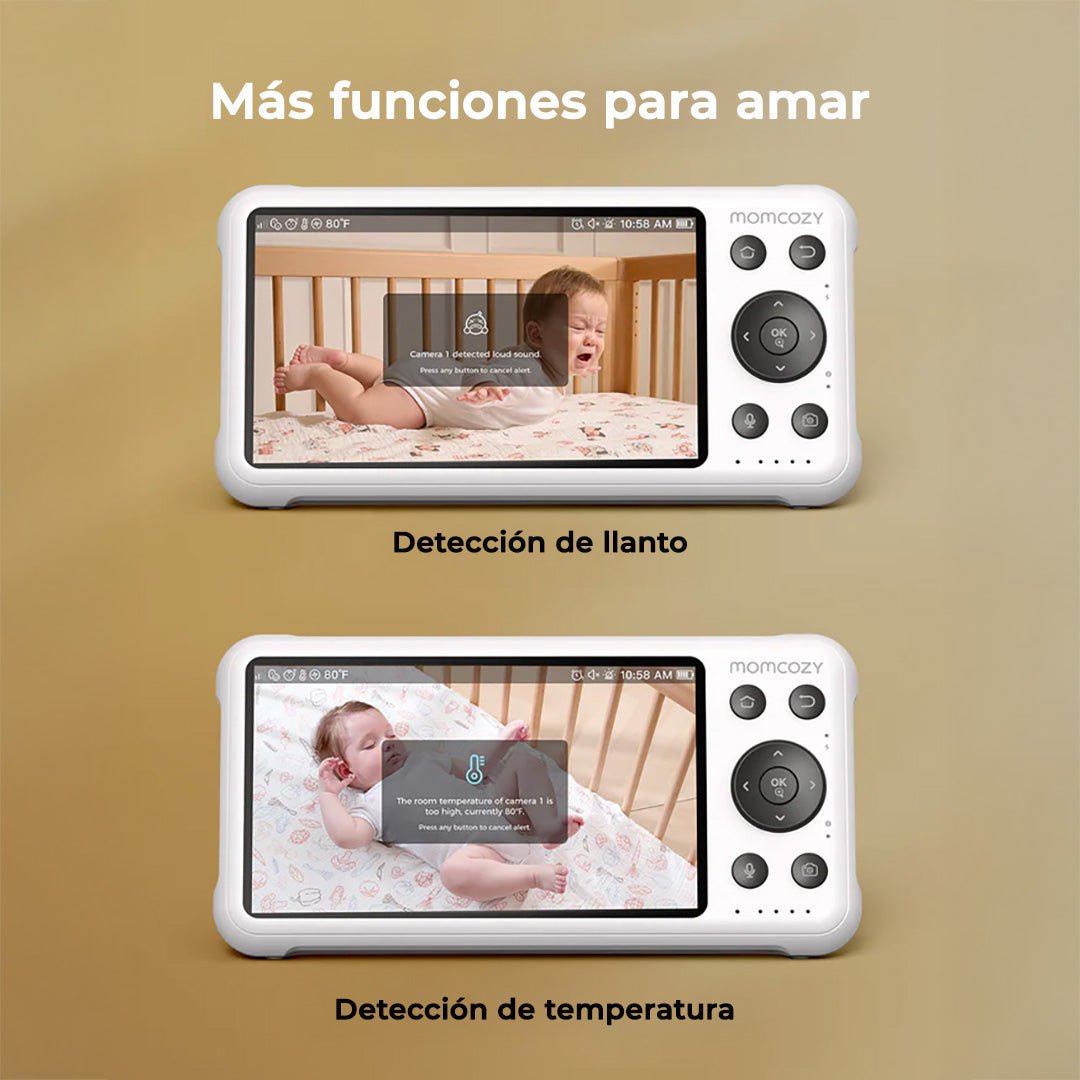 Cámara Adicional para Monitor de Bebé 1080P con Pantalla de 5.5" | MomCozy