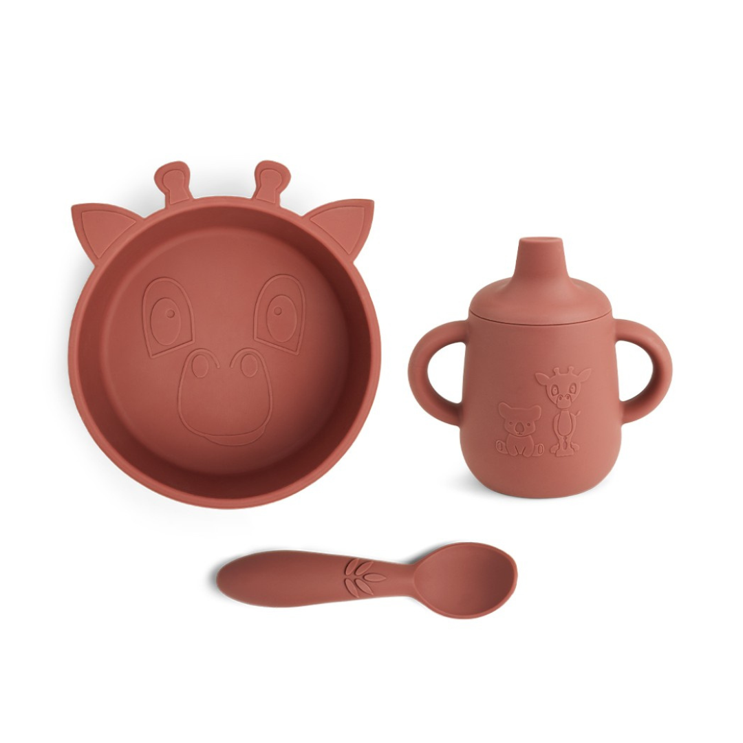 Set de Comida de Silicona Elias - Caoba | Nuuroo