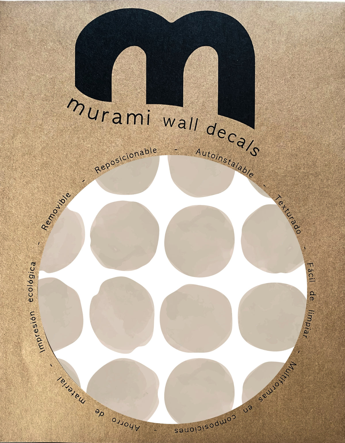 Stickers Decorativos Para Muros - Lunares Beige | Murami