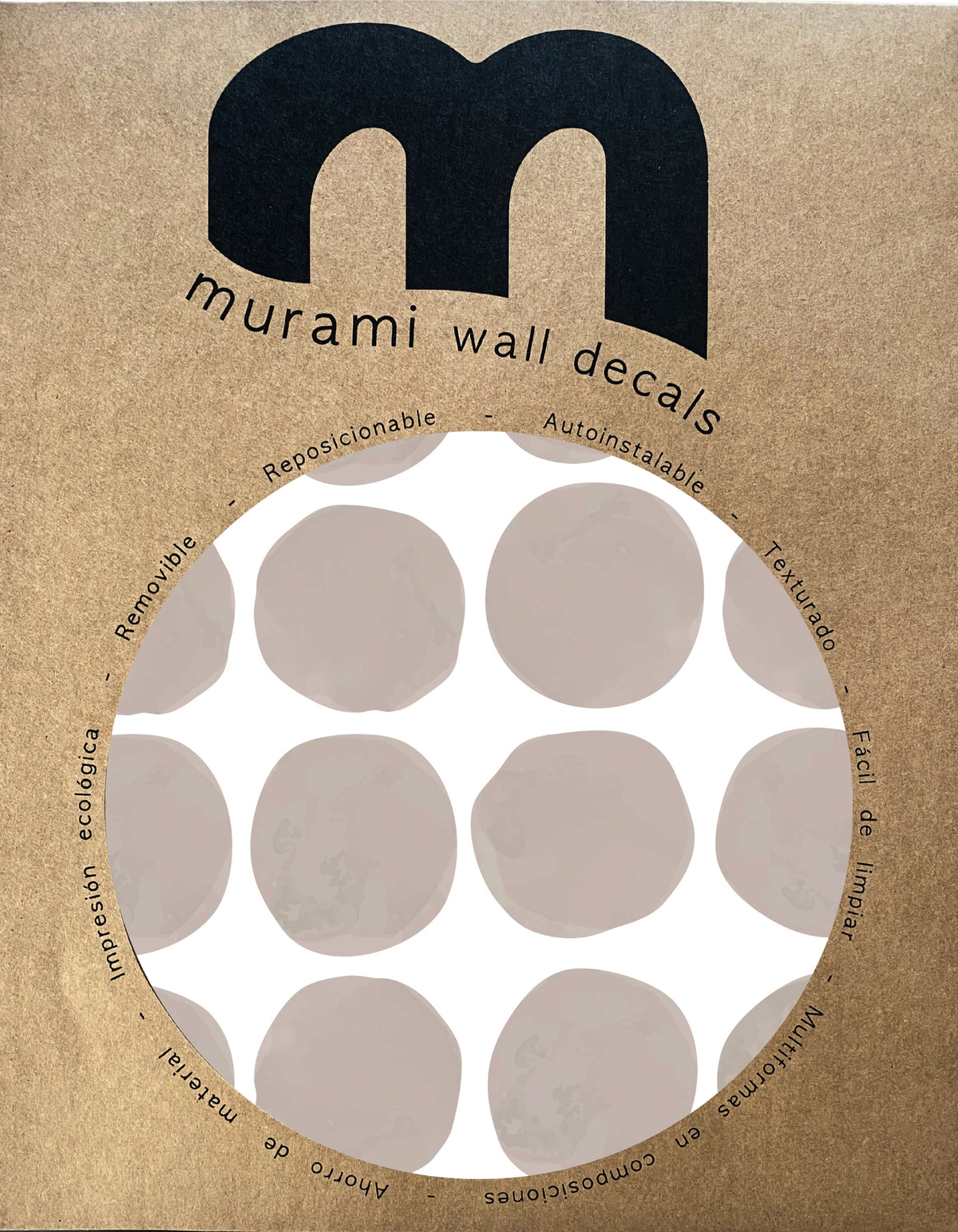 Stickers Decorativos Para Muros - Lunares Taupe | Murami