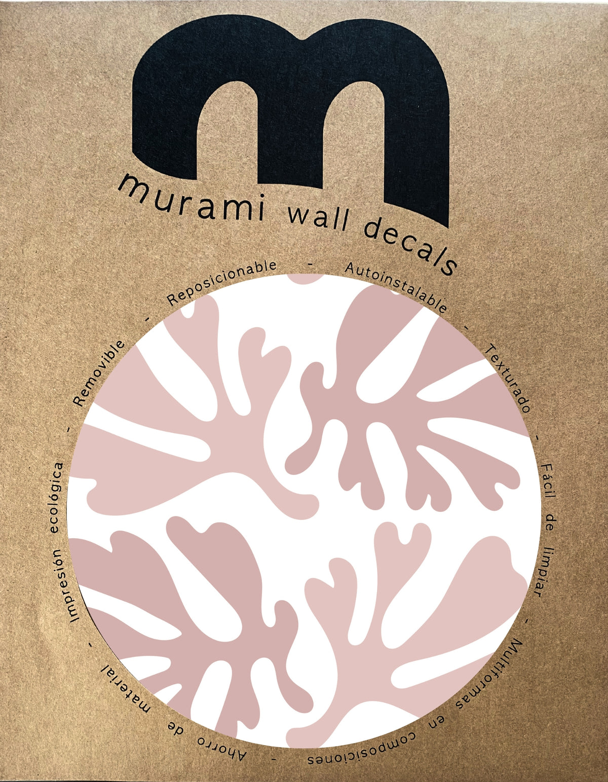 Stickers Decorativos Para Muros - Hoja Monstera Rosa | Murami