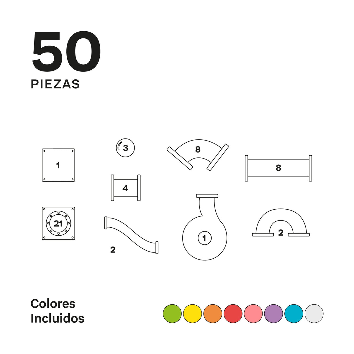 Imanix Tobogán - 50 Piezas | Imanix