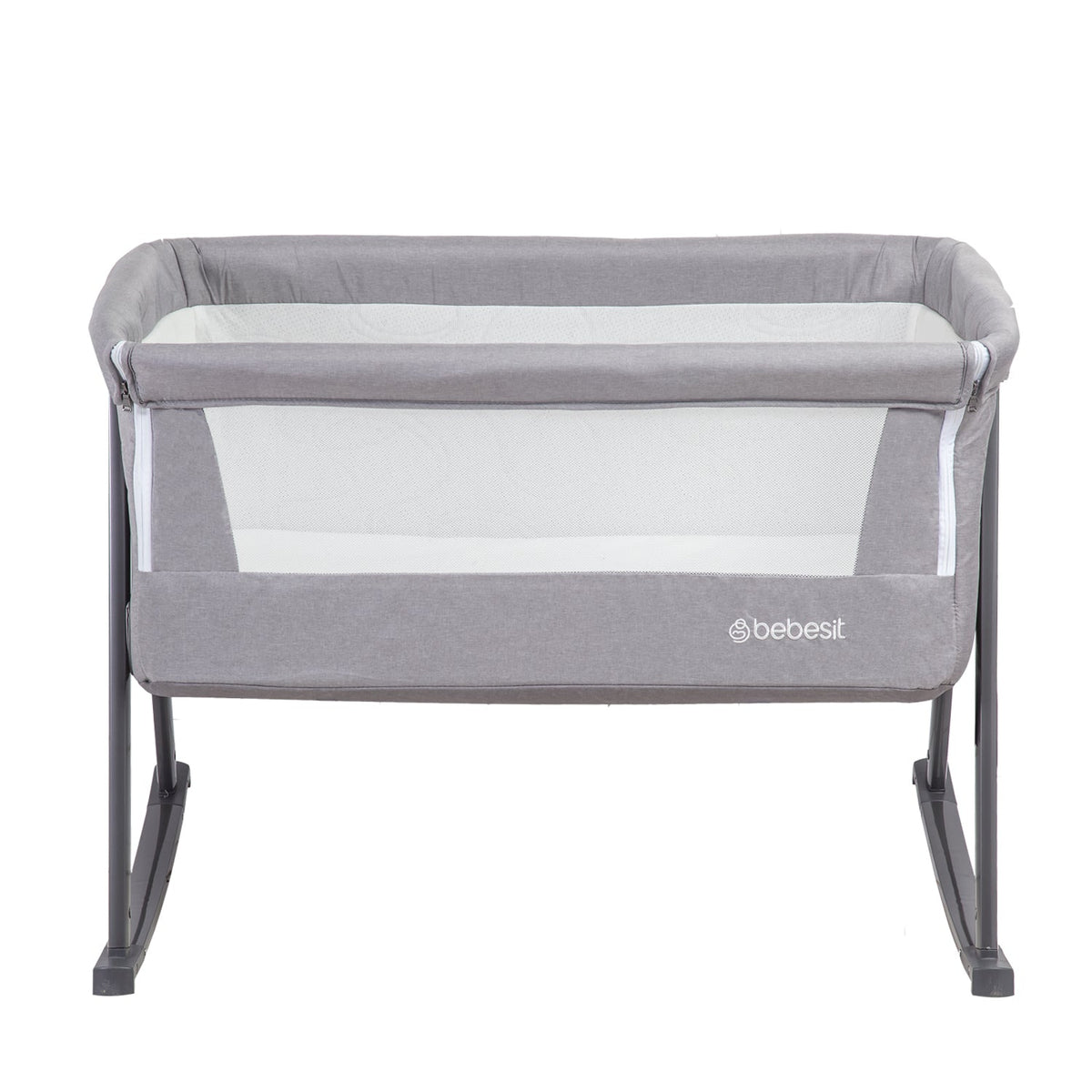 Cuna Moisés Balancín con Mosquitero - Gris | Bebesit