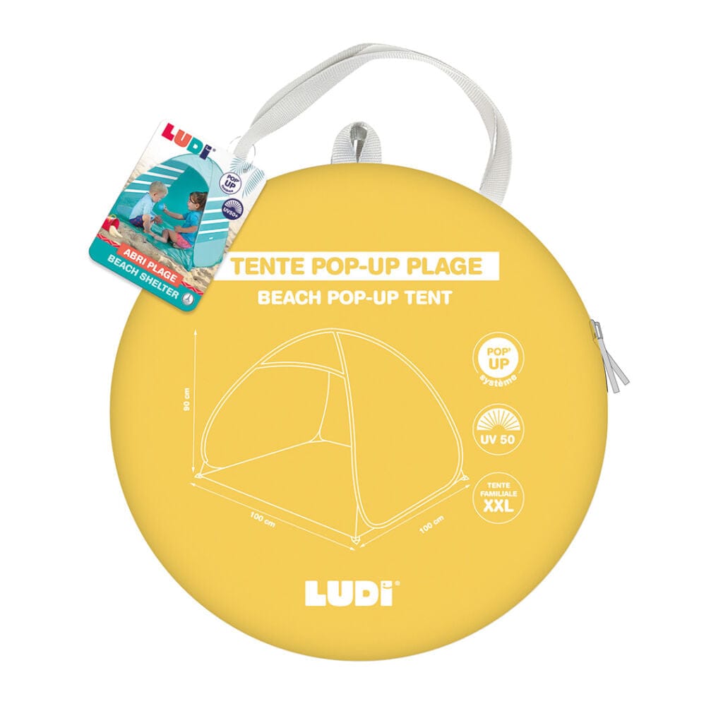 Carpa de Playa Plegable con Filtro UV - Naranja | Ludi
