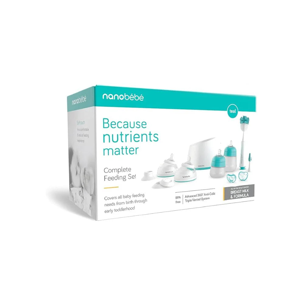 Set Completo de Alimentación para Recién Nacido - Turquesa | Nanobebé