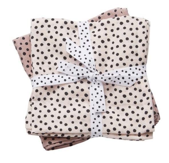 Set 2 Mantas Muselina Grande Happy Dots Rosa (6640397254839)