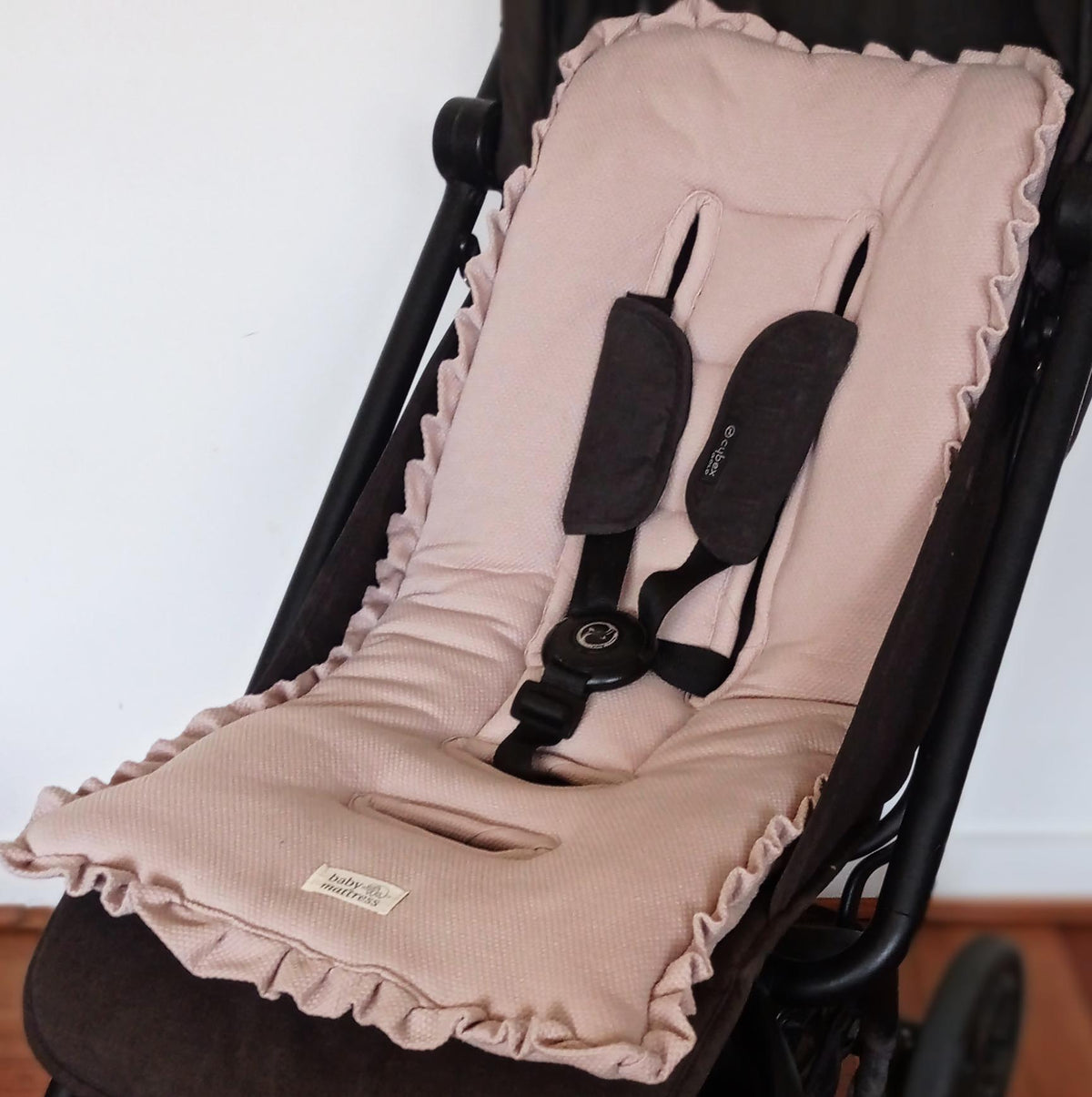 Protector Acolchado para Coche - Lino Palo Rosa | Baby Mattress