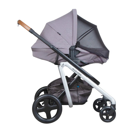 Travel System Coche de Paseo Lila + Silla Nido Mico Max - Grey | Maxi Cosi