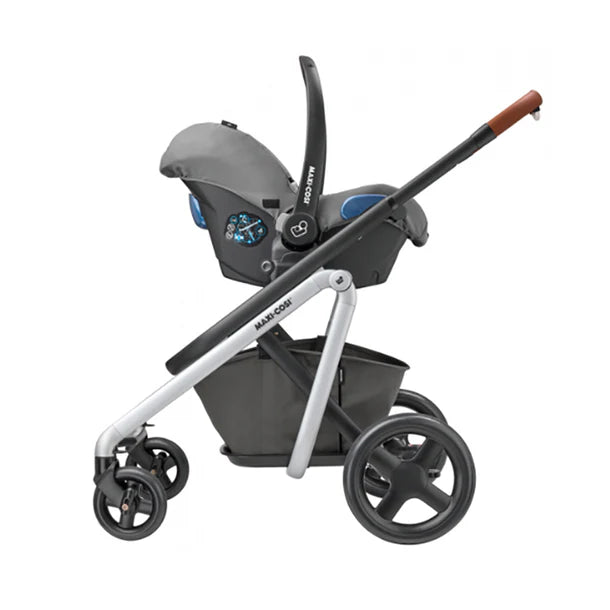 Travel System Coche de Paseo Lila + Silla Nido Mico Max - Grey | Maxi Cosi