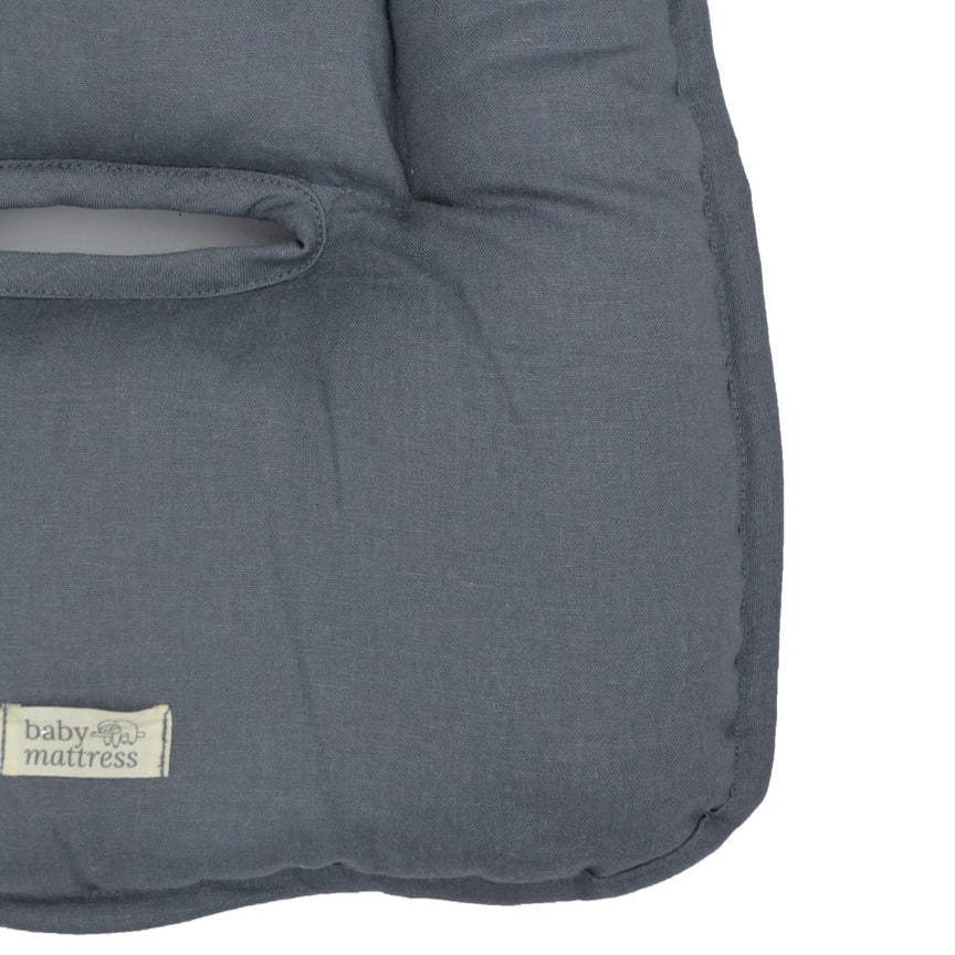 Cojín para Coche - Lino - Gris Marengo | Baby Mattress