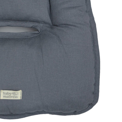 Cojín para Coche - Lino - Gris Marengo | Baby Mattress