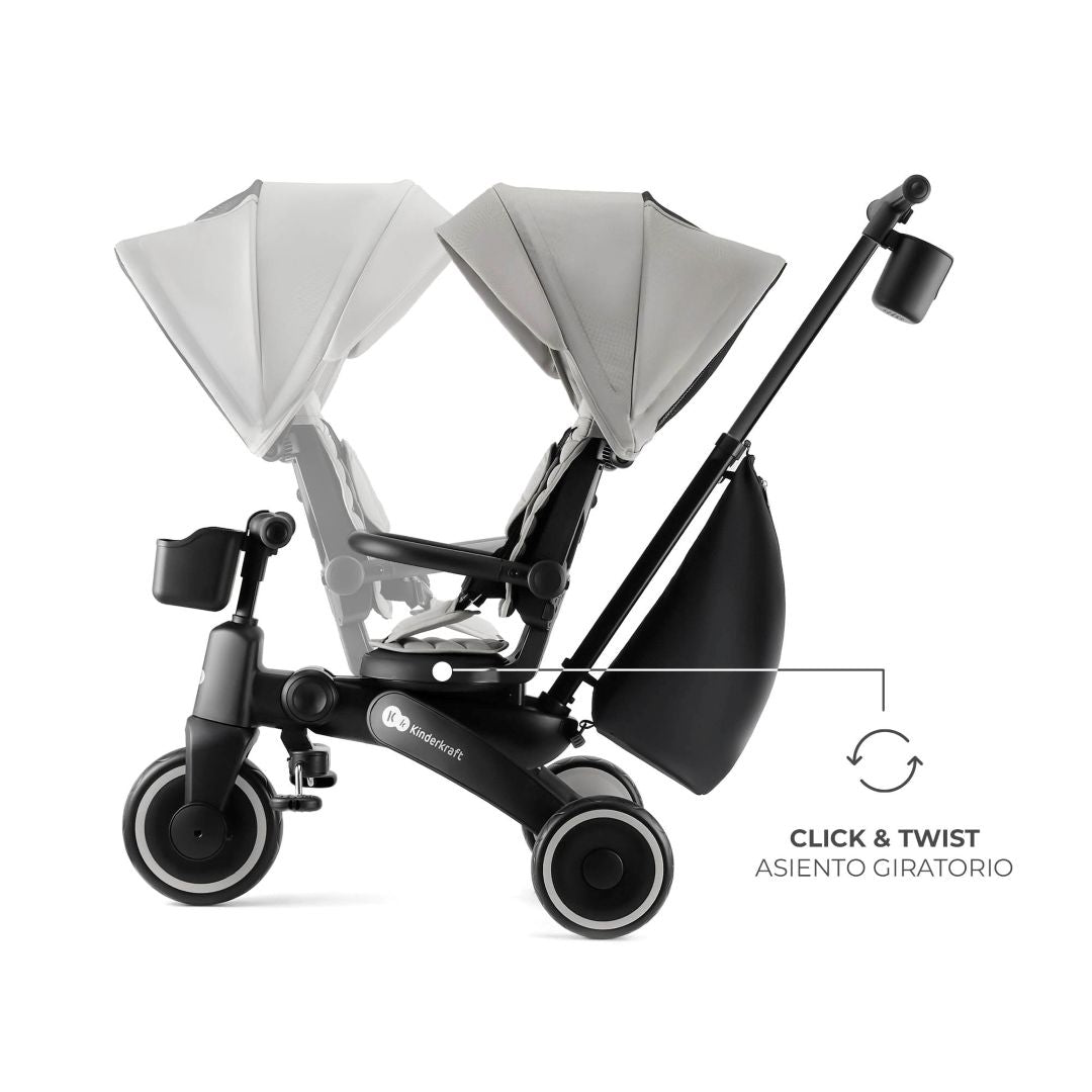 Triciclo Multifuncional Jazz 6 en 1 - Grey | Kinderkraft