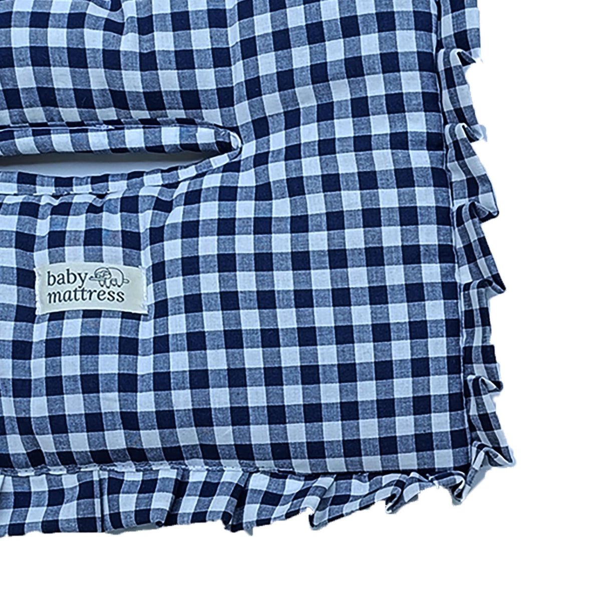 Protector Acolchado para Coche - Vichy Azul Marino | Baby Mattress