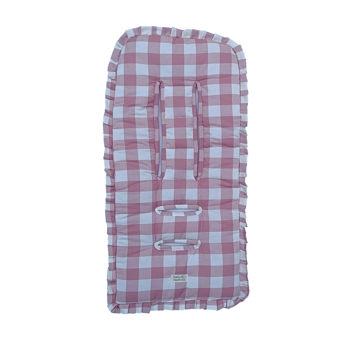 Protector Acolchado para Coche - Vichy Rosa | Baby Mattress