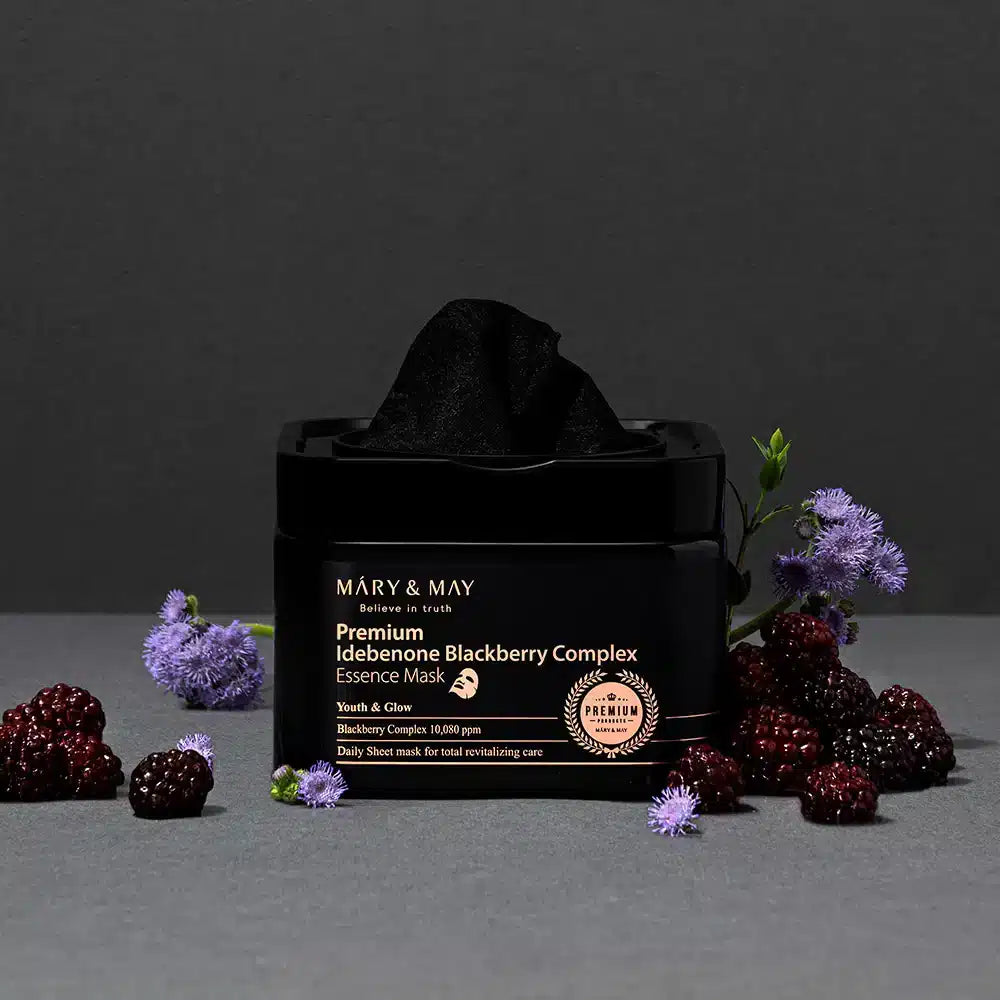 Mary&May Premium Idebenone Blackberry Complex Essence Mask 20EA