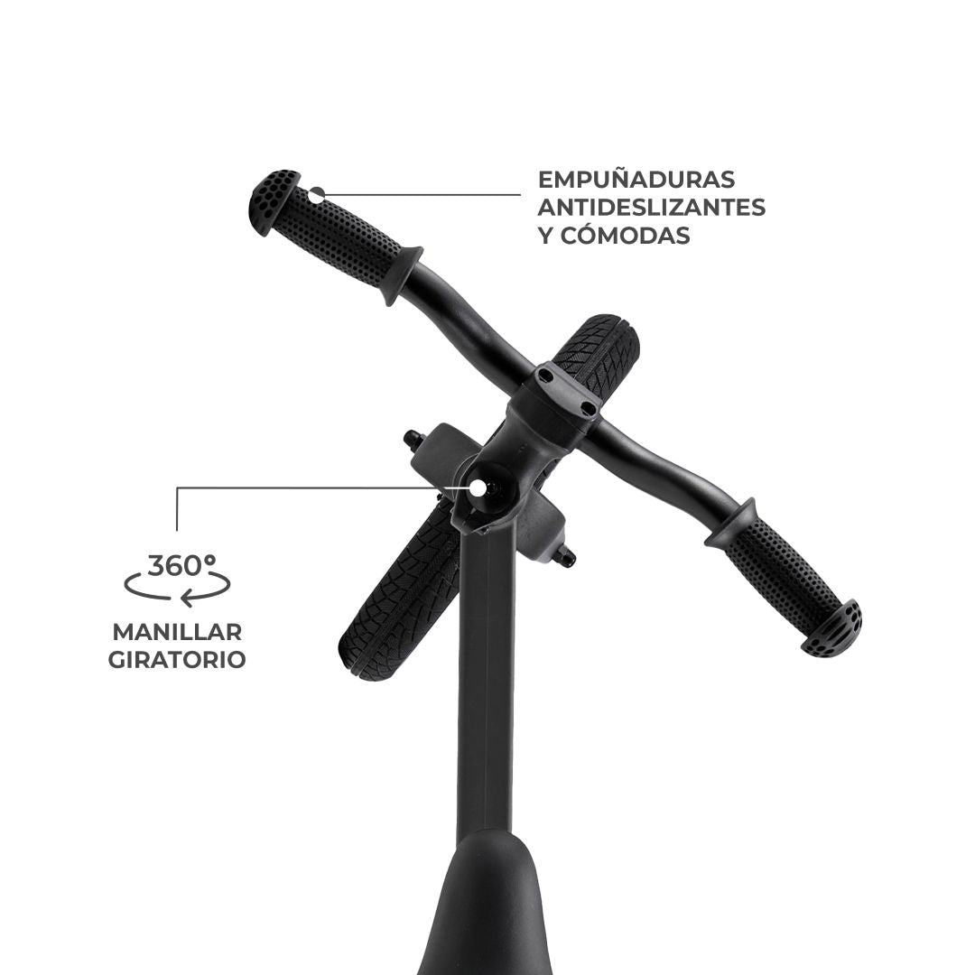 Bicicleta de Equilibrio Eter - Black | Kinderkraft