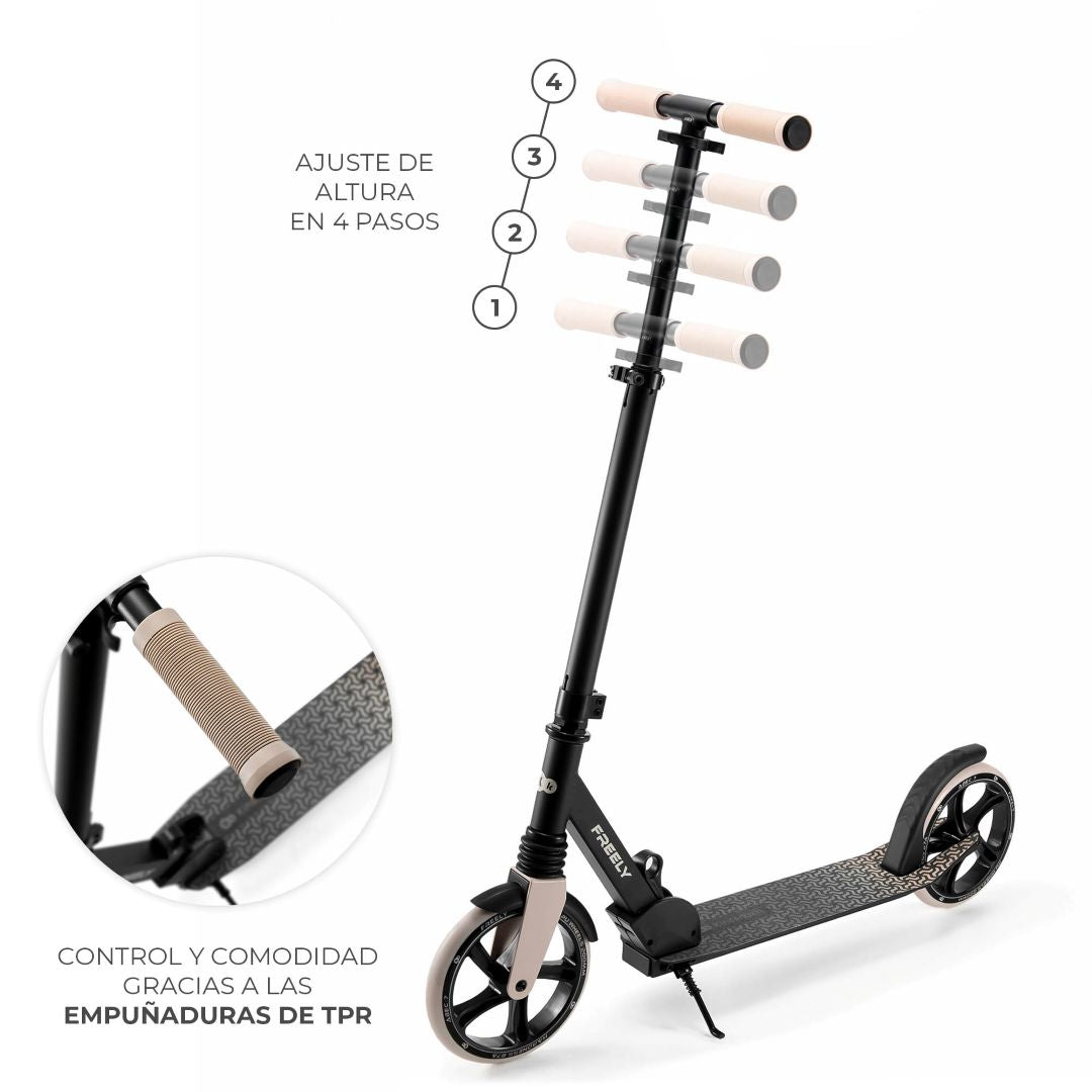 Scooter Plegable Freely - Beige | Kinderkraft